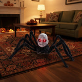 Animatronic Halloween Prop Spider Doll Face Glowing Eyes - Image 2