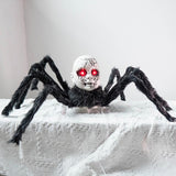 Animatronic Halloween Prop Spider Doll Face Glowing Eyes - Image 8