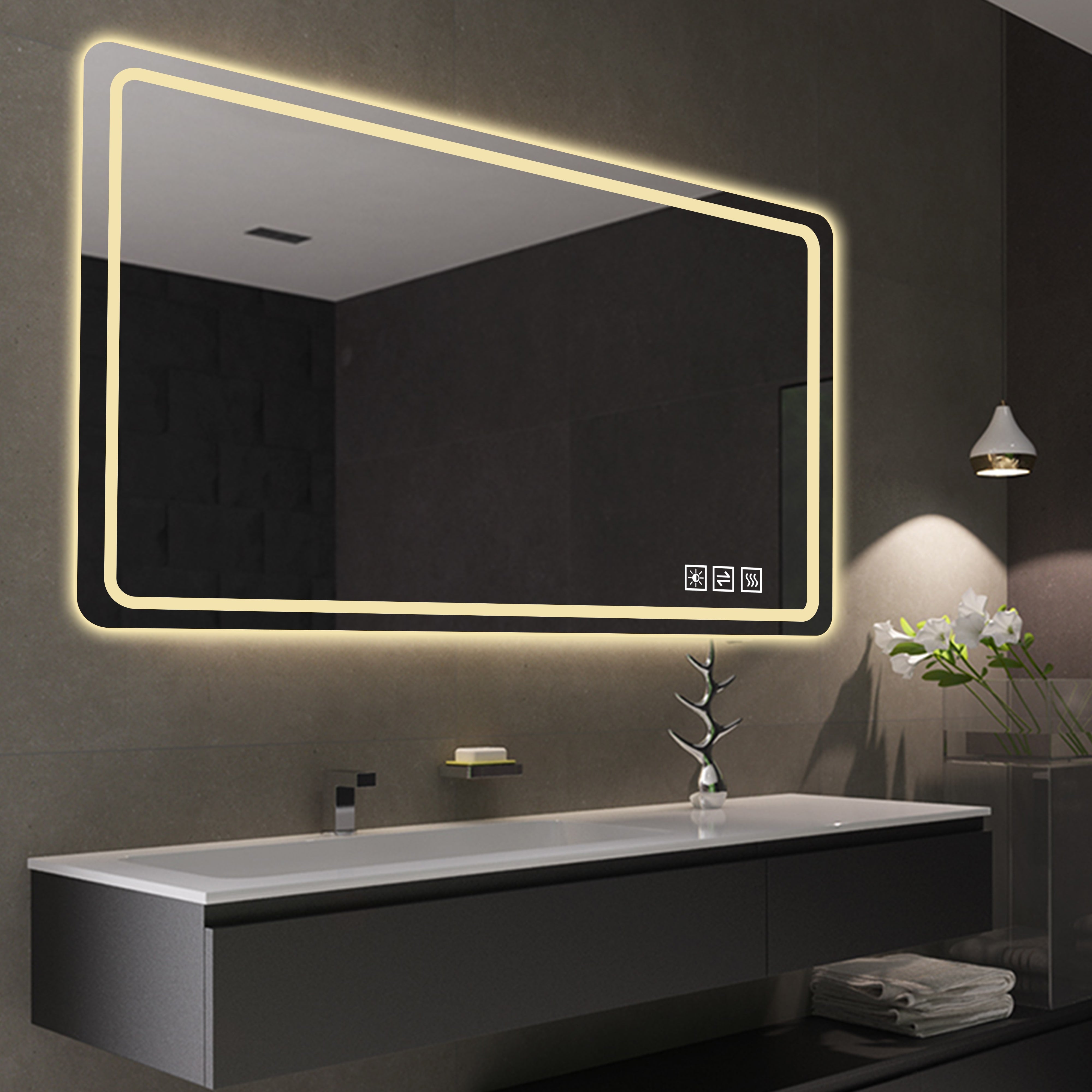 Anti-Fog Dimmable Wall-Mounted LED Vanity Mirror Light - Image 2
