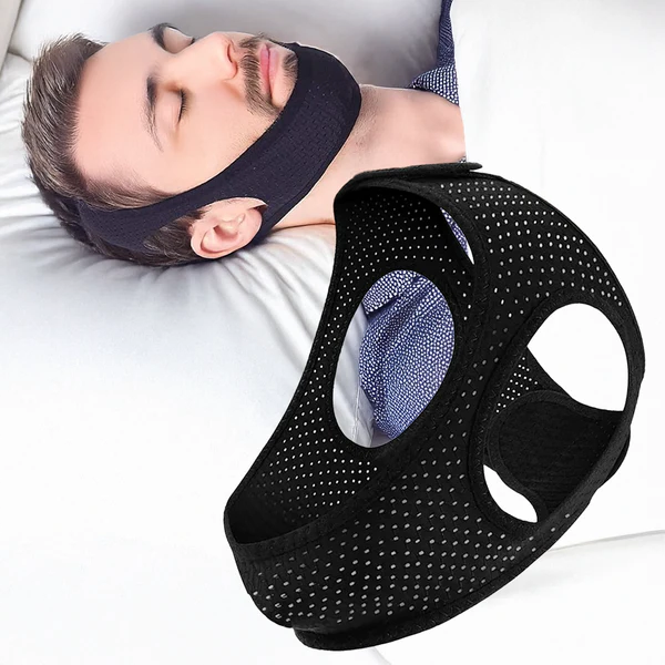 Anti-Snoring Chin Strap With Adjustable Velcro Fastening - Image 1