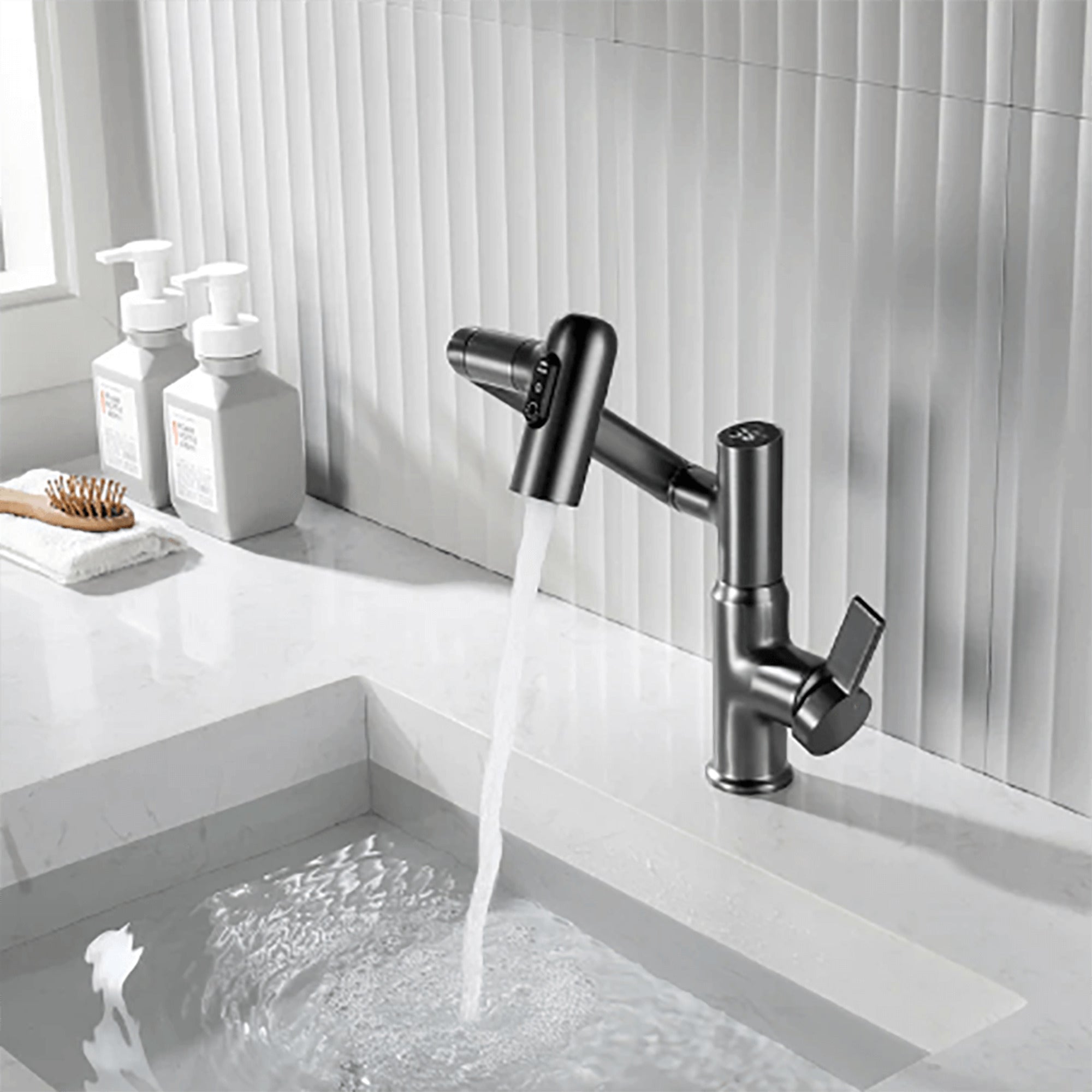 Aquatwist 360° Swiveling Kitchen Faucet With Integrated Temperature Display - Image 1