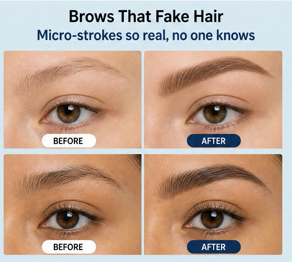 Archelle 2-in-1 Waterproof Microblading Brow Pen With Tint Brush - Image 9