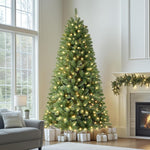 Artificial Christmas Tree With 250 Warm White Lights Indoor PVC Pre-Lit Tree - Image 1