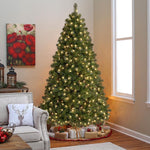 Artificial Christmas Tree With 250 Warm White Lights Indoor PVC Pre-Lit Tree - Image 3