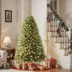 Artificial Christmas Tree With 250 Warm White Lights Indoor PVC Pre-Lit Tree - Image 5