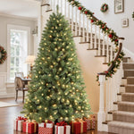 Artificial Christmas Tree With 250 Warm White Lights Indoor PVC Pre-Lit Tree - Image 6
