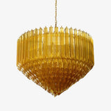 Aurora Amber Neo Deco Chandeliers - Image 1