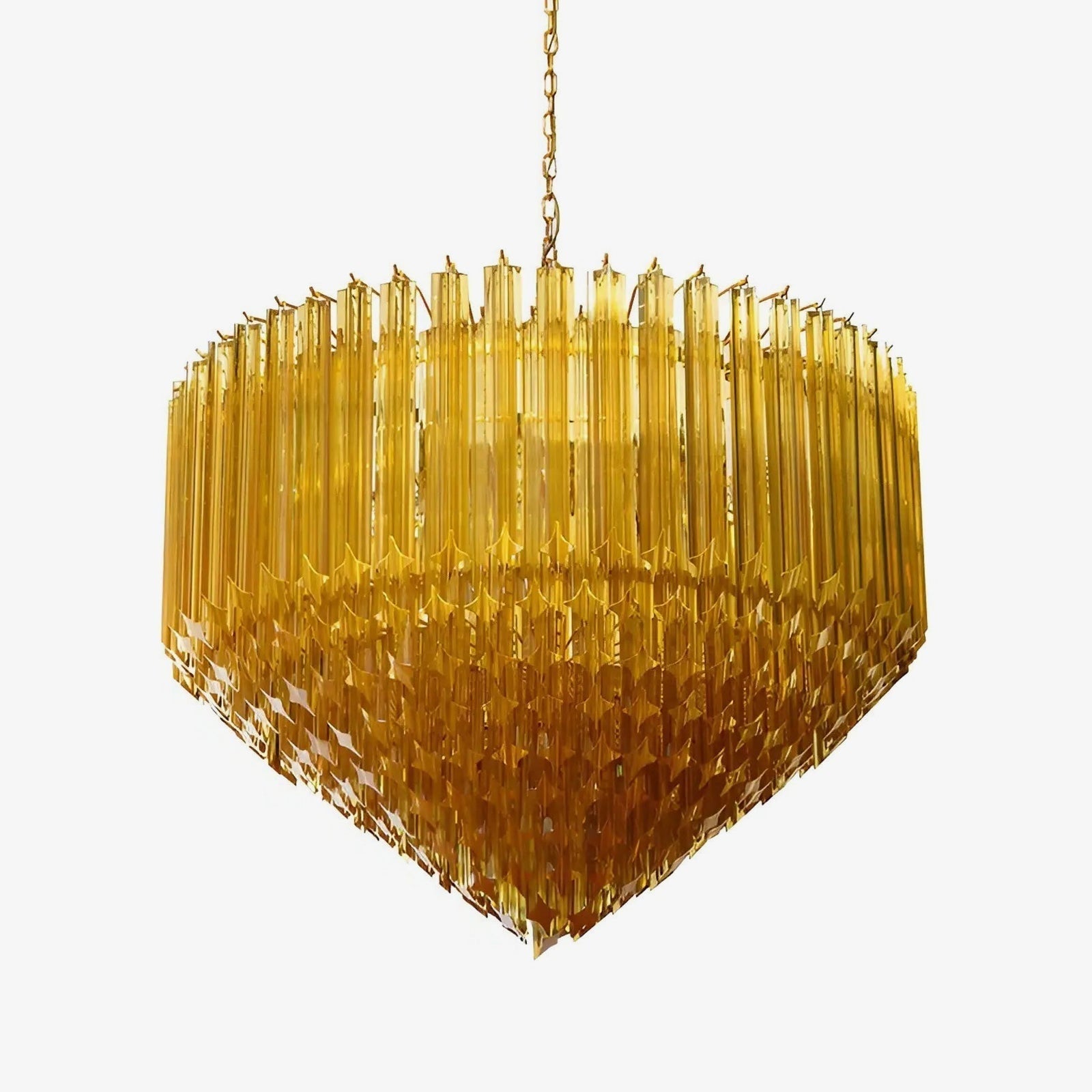 Aurora Amber Neo Deco Chandeliers - Image 1