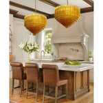 Aurora Amber Neo Deco Chandeliers - Image 2