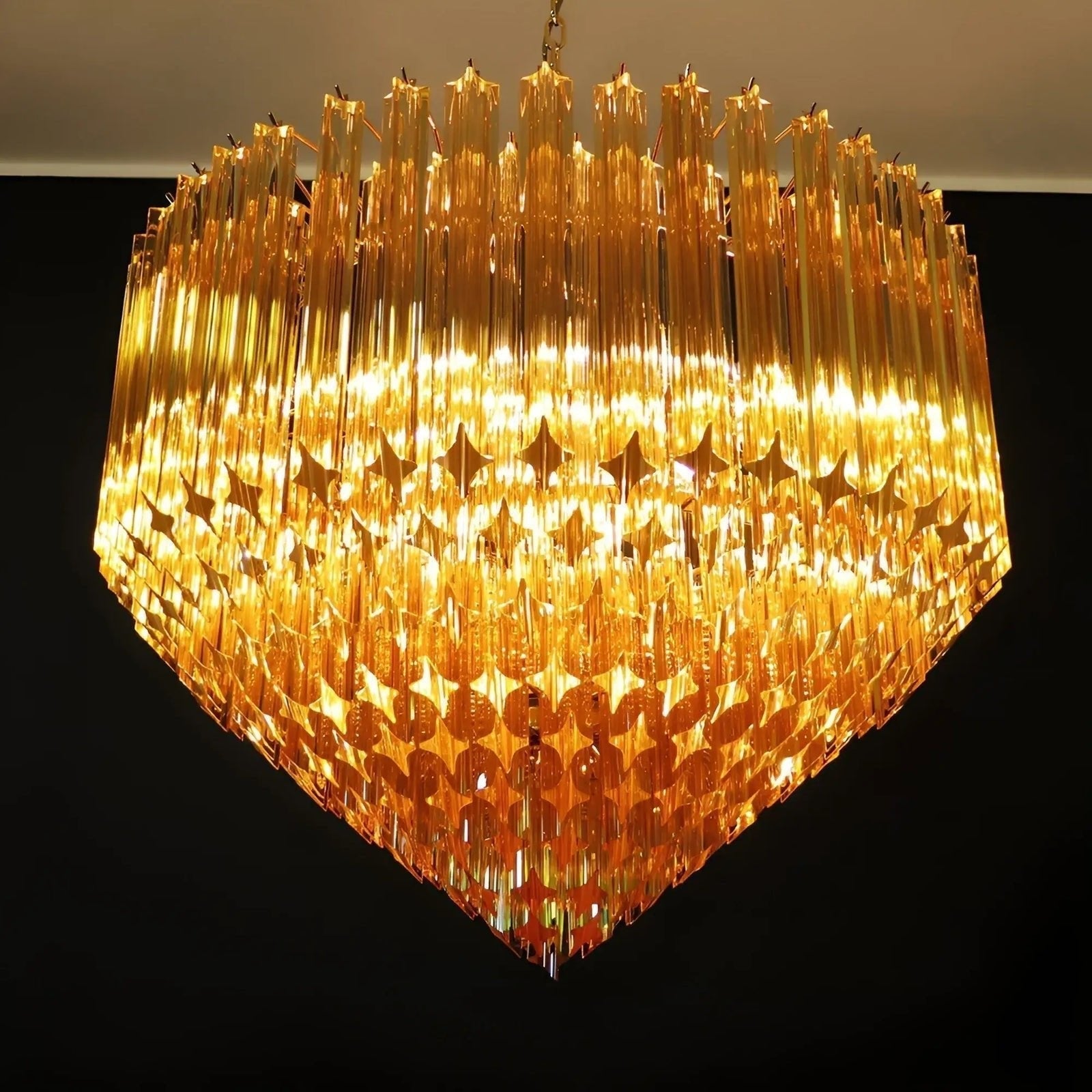 Aurora Amber Neo Deco Chandeliers - Image 5