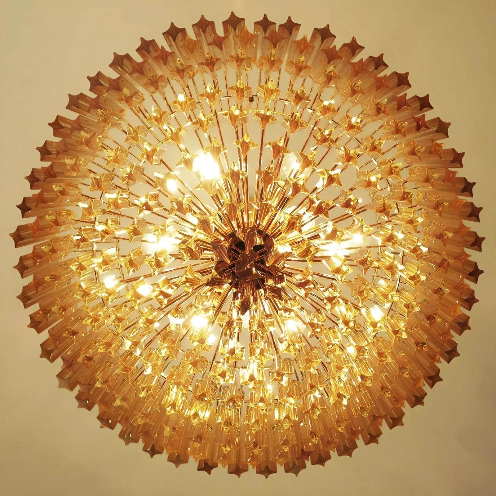 Aurora Amber Neo Deco Chandeliers - Image 9