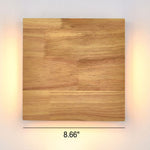 Japanese Wooden Square LED Wall Light | 1-Light Lasson Living