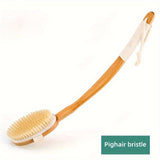Bath Brush With Extra-Long Wooden Handle For Deep Exfoliating Back Scrub - Image 6