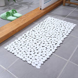 Bath Mat With Non-Slip Grip And Natural Pebble Design For Shower And Bathroom Eco-Friendly With Strong Suction Cups For Secure Hold - Image 1