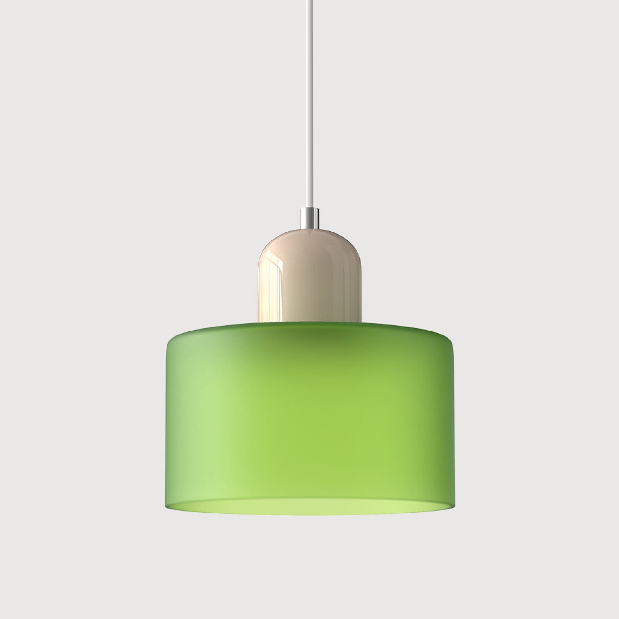 Bauhaus Pendant Light With Coloured Translucent Glass Shade - Image 36
