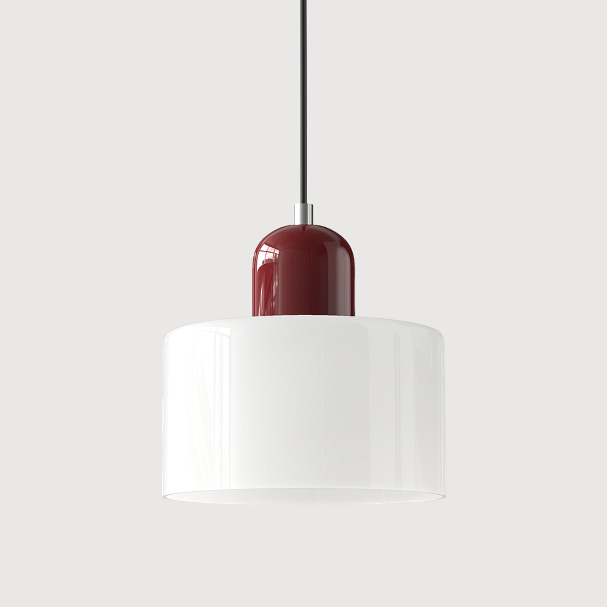 Bauhaus Pendant Light With Coloured Translucent Glass Shade - Image 25