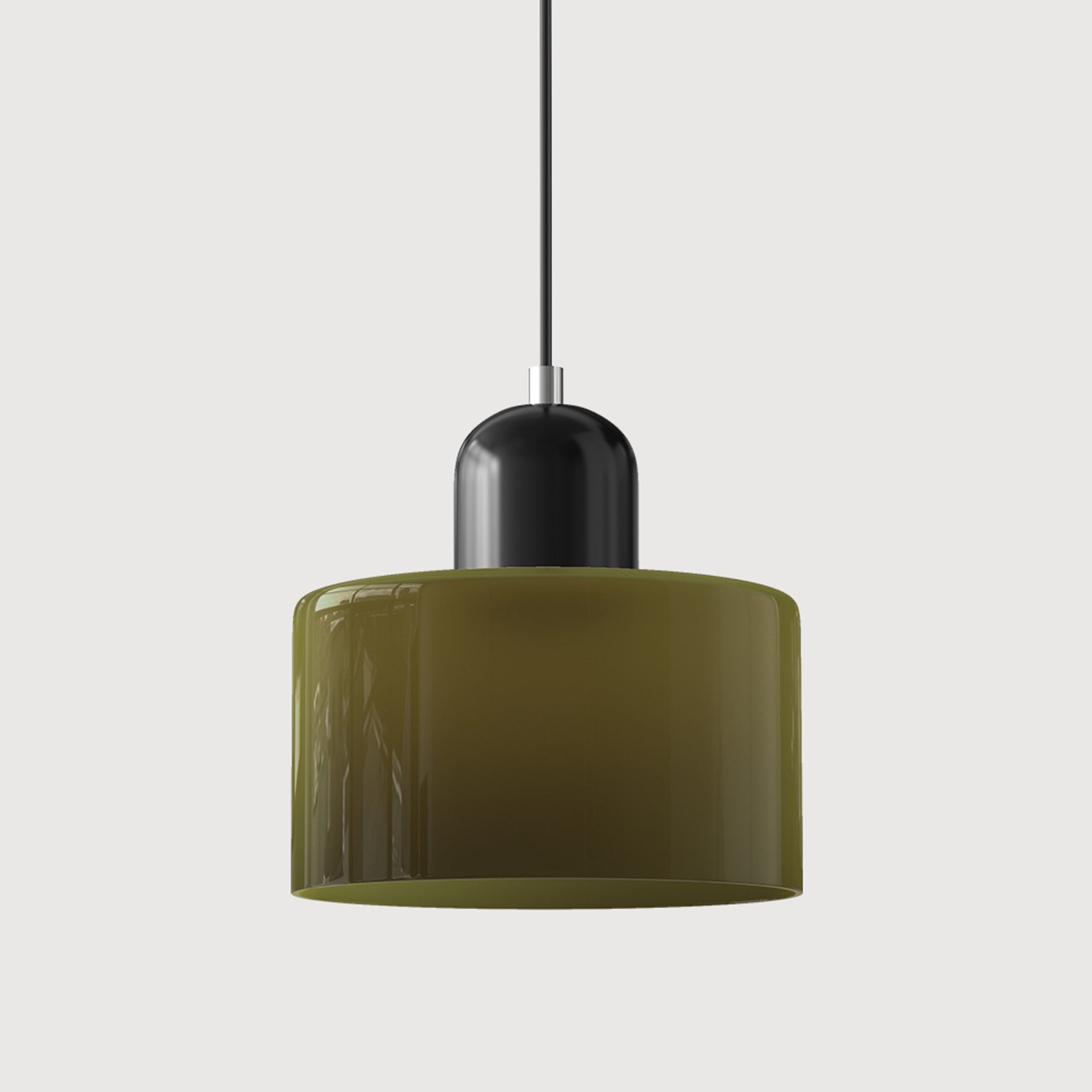 Bauhaus Pendant Light With Coloured Translucent Glass Shade - Image 40