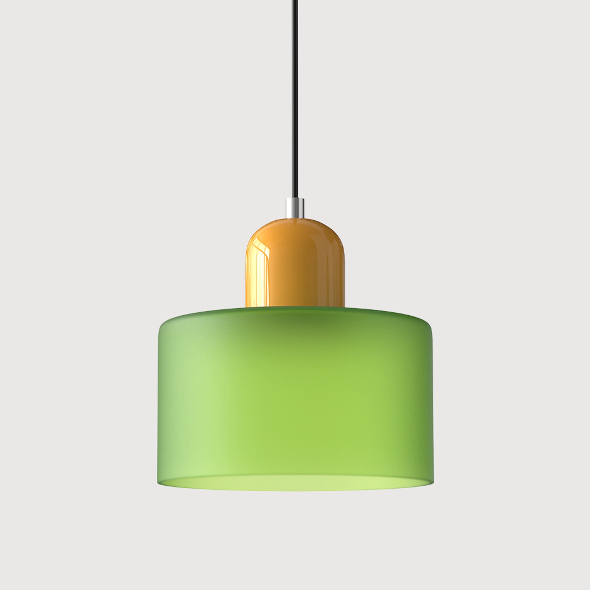 Bauhaus Pendant Light With Coloured Translucent Glass Shade - Image 31