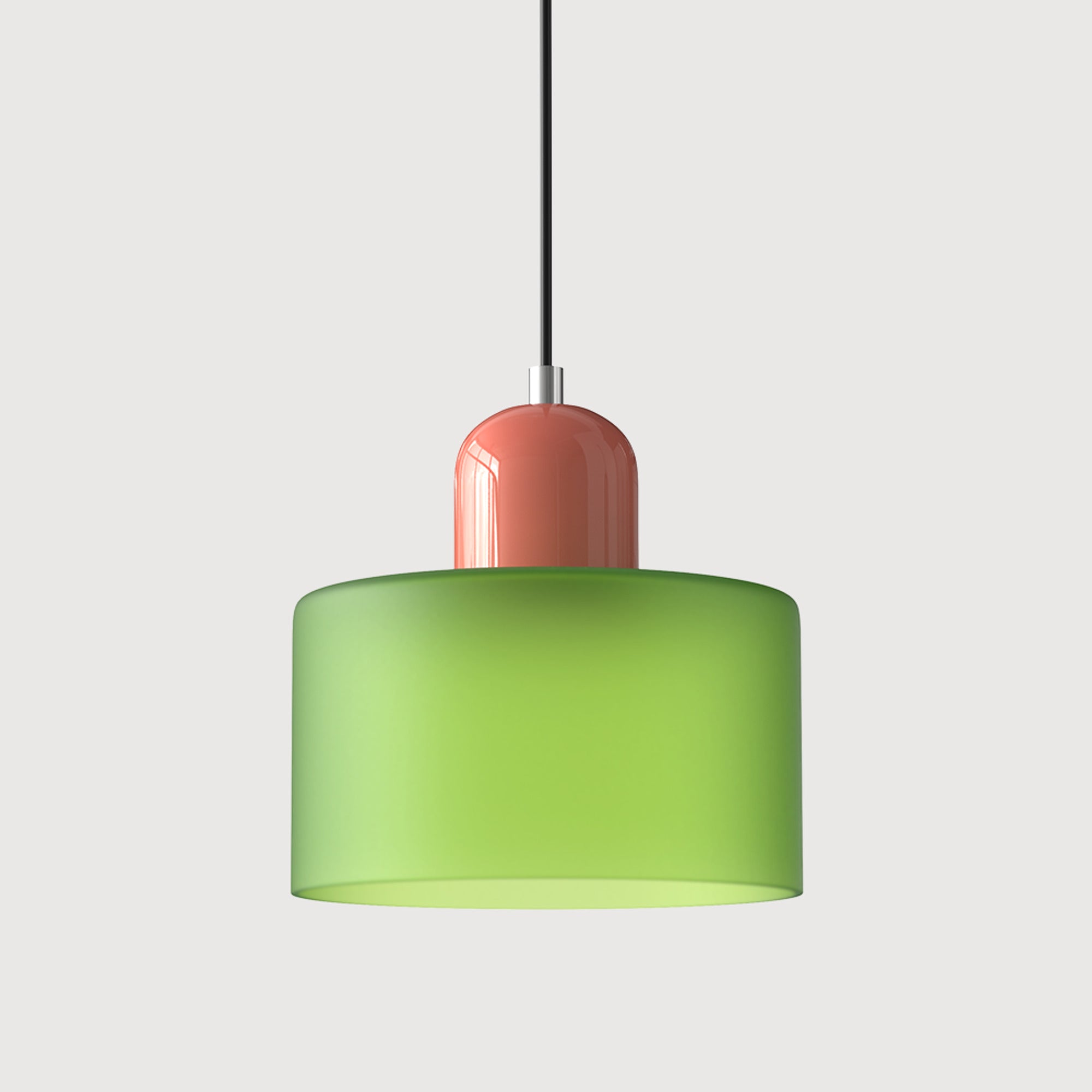 Bauhaus Pendant Light With Coloured Translucent Glass Shade - Image 35