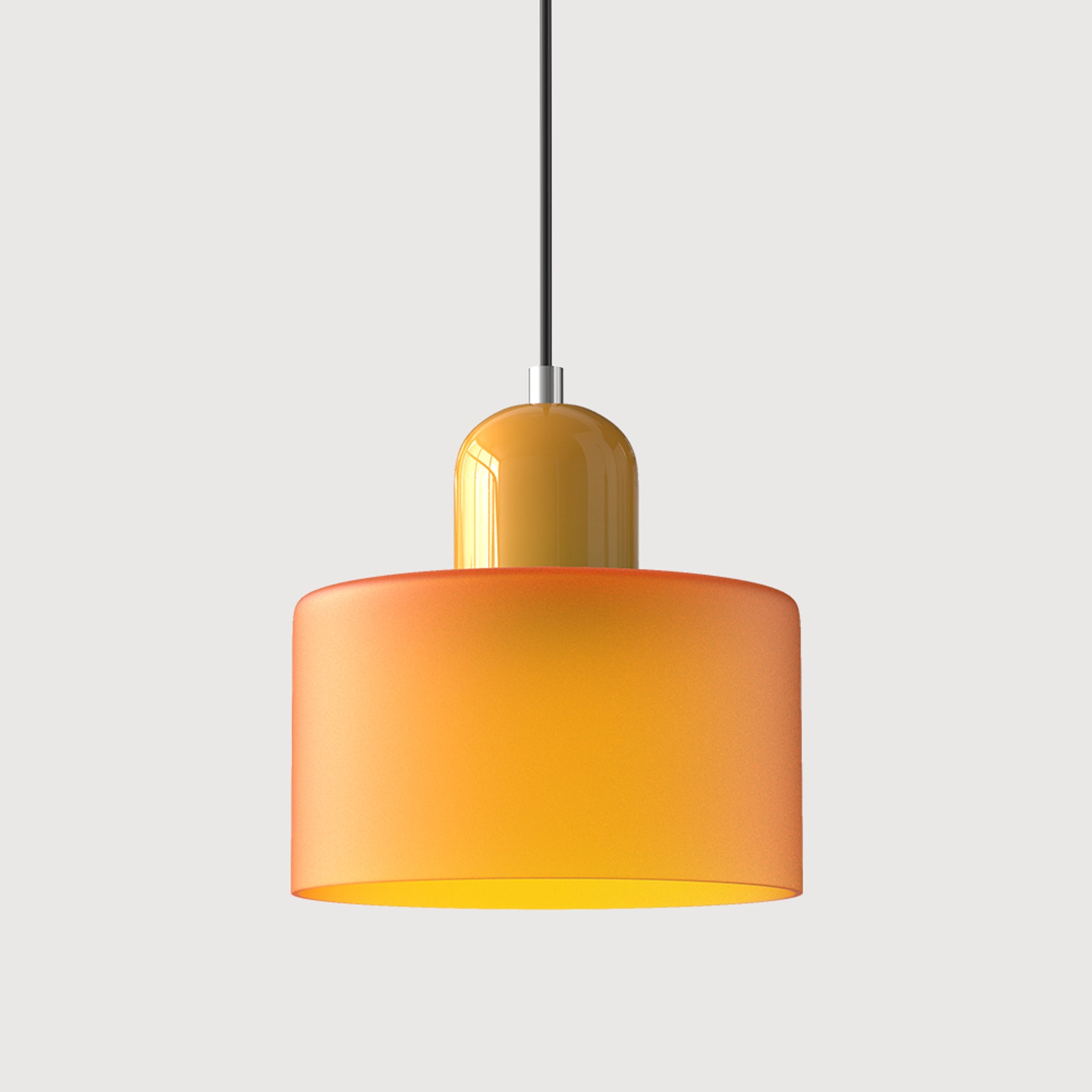 Bauhaus Pendant Light With Coloured Translucent Glass Shade - Image 20