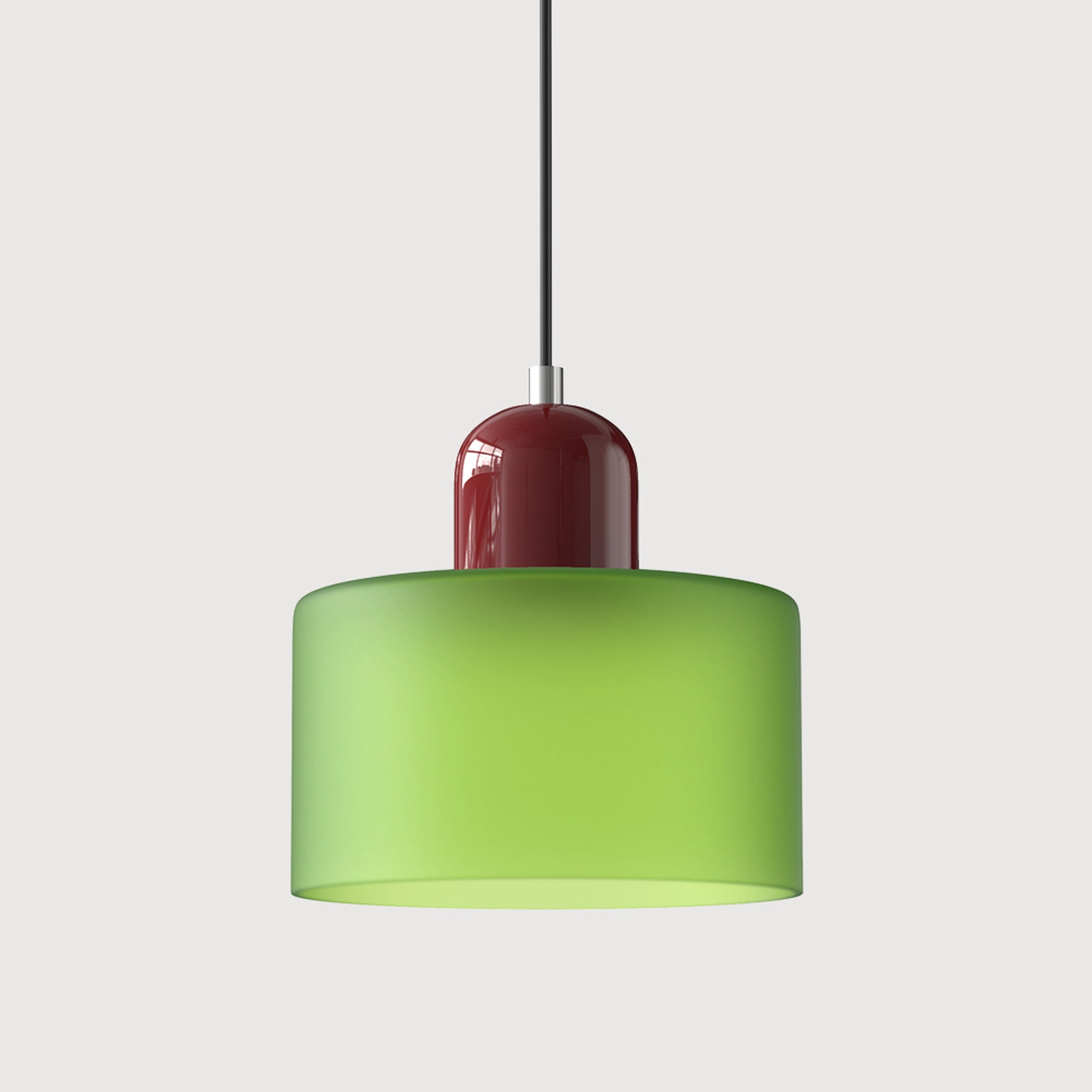 Bauhaus Pendant Light With Coloured Translucent Glass Shade - Image 32