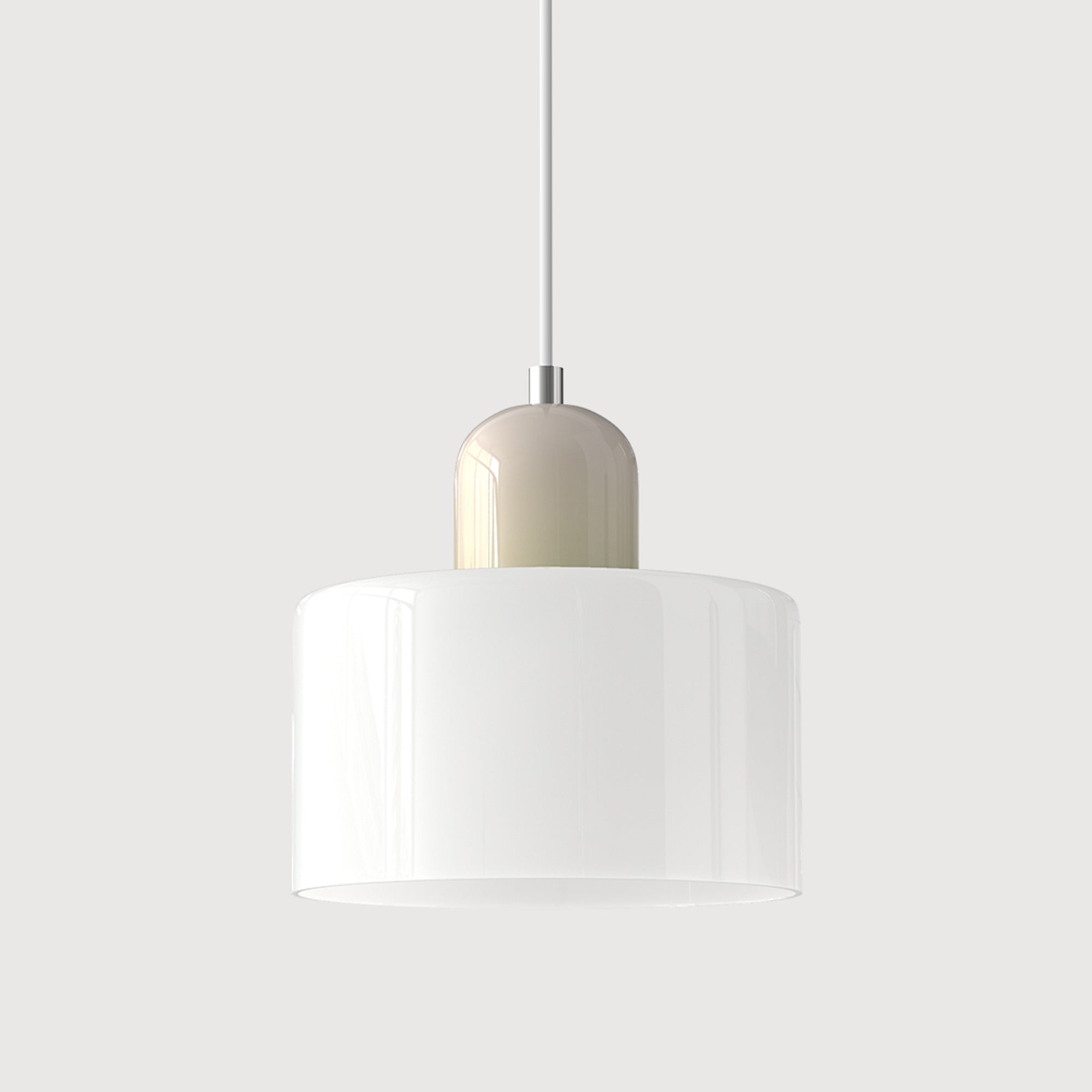 Bauhaus Pendant Light With Coloured Translucent Glass Shade - Image 30