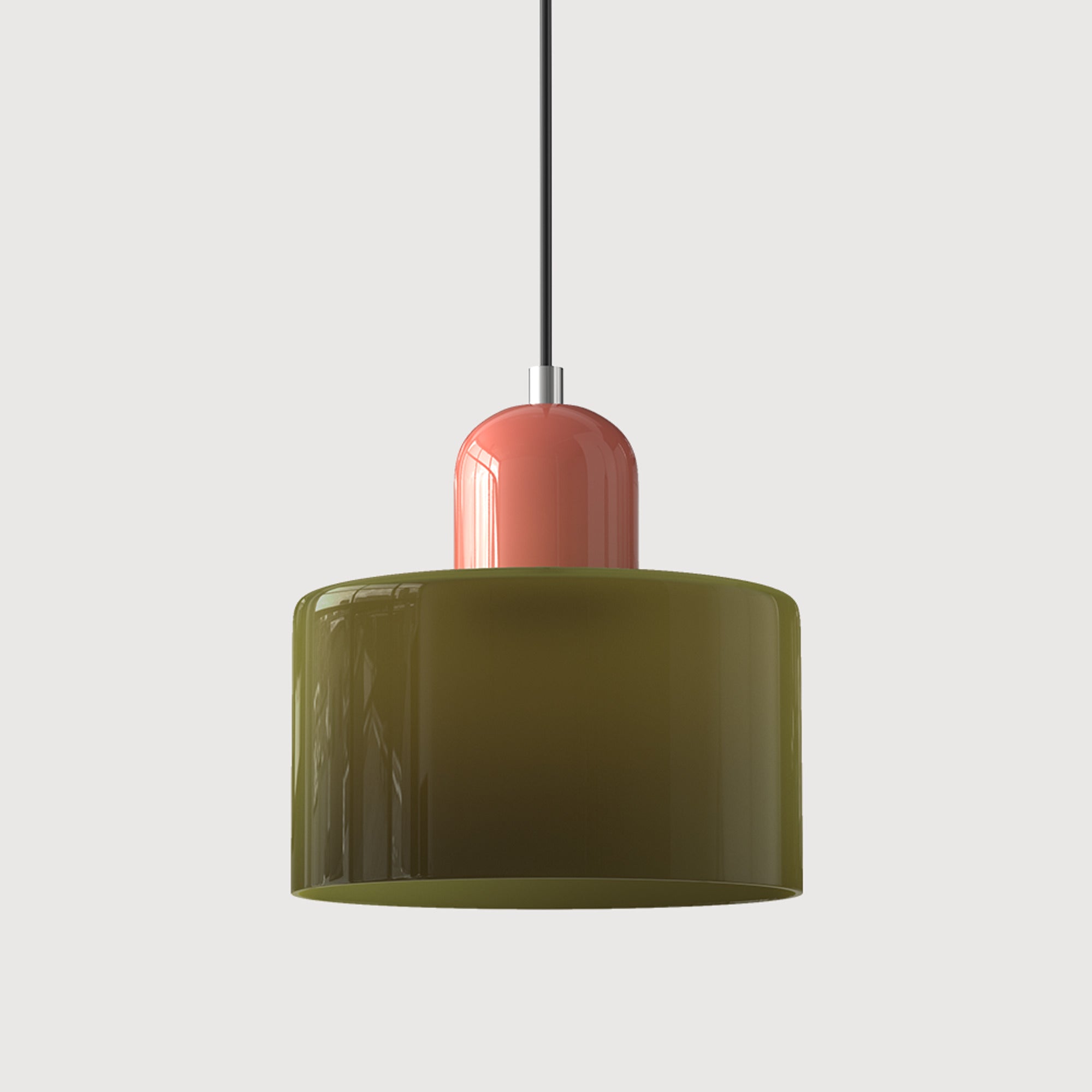 Bauhaus Pendant Light With Coloured Translucent Glass Shade - Image 41
