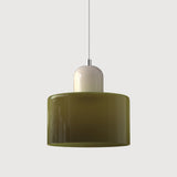 Bauhaus Pendant Light With Coloured Translucent Glass Shade - Image 37