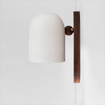 Nordic Zen Walnut Metal Wall Sconce LED 1-Light Lasson Living