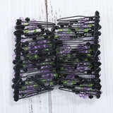 Beaded Hair Comb With Stretchable Design For Secure Styling - Image 3