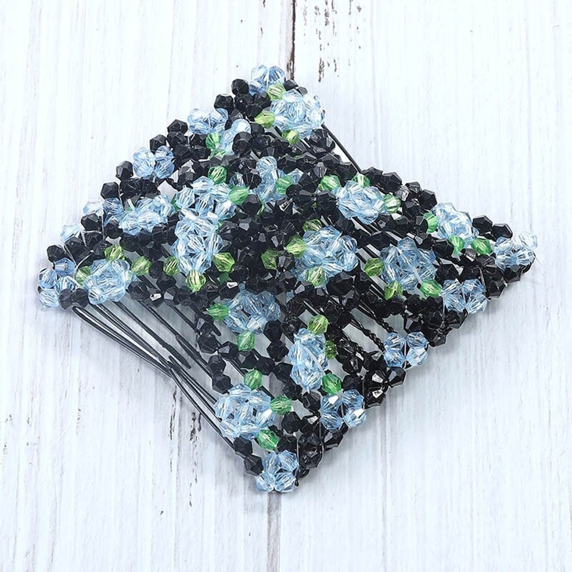 Beaded Hair Comb With Stretchable Design For Secure Styling - Image 6