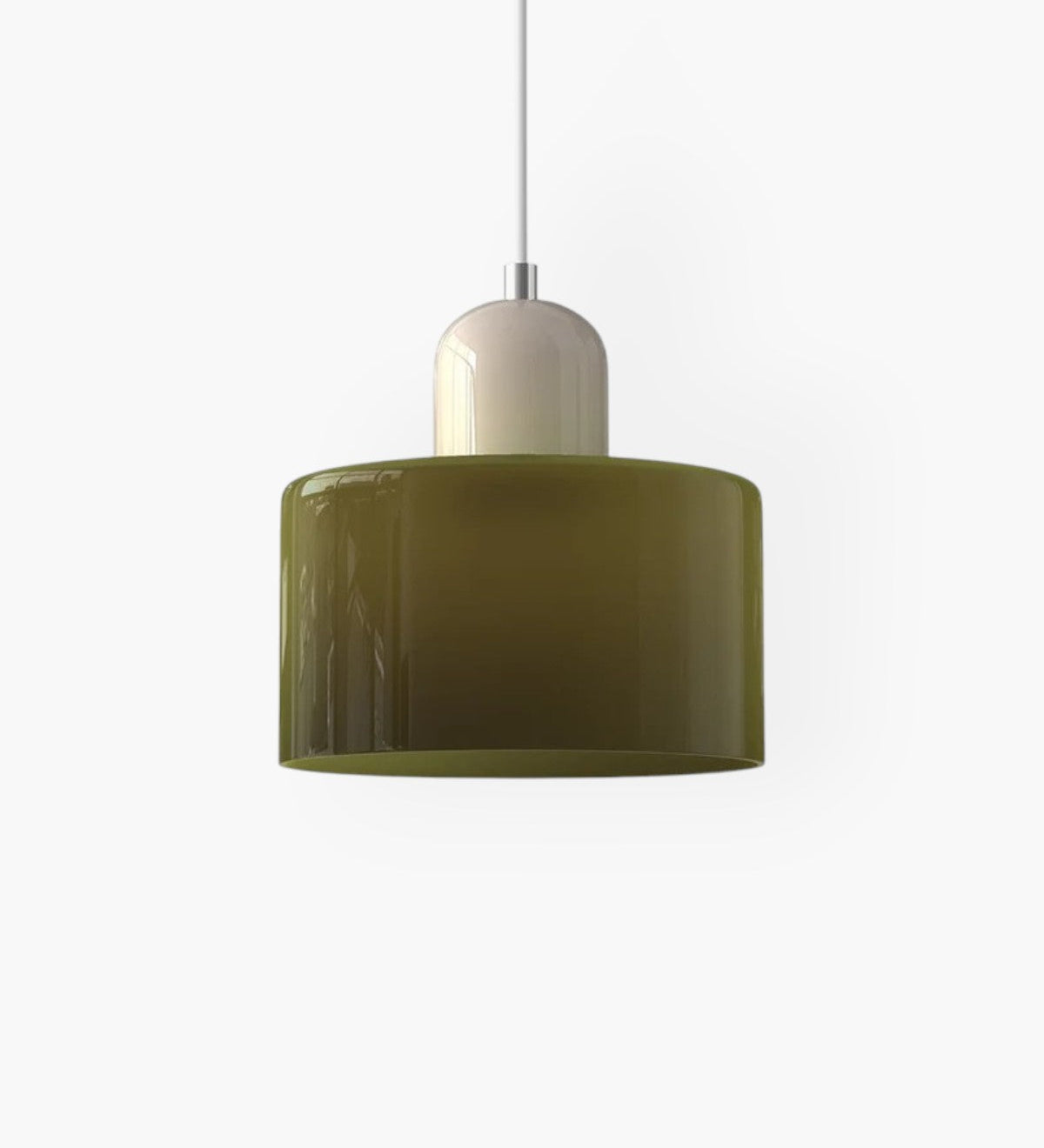 Modern Glass Cylinder Pendant 1-Light Lasson Living