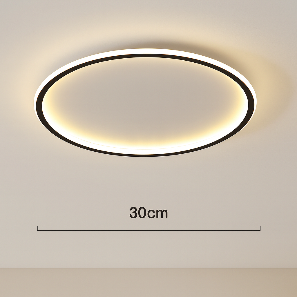 Scandinavian LED Round Ceiling Lamp | 1-Light Lasson Living