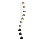 Black Cascading Staircase LED Chandelier With Remote Control - Image 8