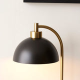 Black Table Lamps With Antique Brass Dome Shade And Marble Base - Image 5