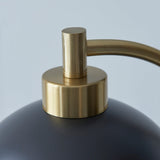 Black Table Lamps With Antique Brass Dome Shade And Marble Base - Image 4