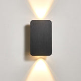 Nordic Minimalist Glass Rectangular LED Wall Sconce Light 2-light Lasson Living