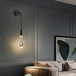 Modern Glass Raindrop LED Wall Sconce 1-Light Lasson Living