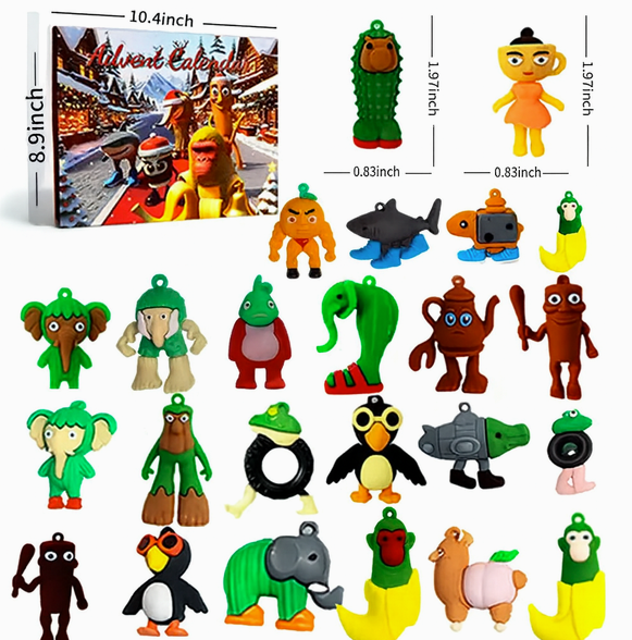 Brainrot-Inspired Advent Calendar With 24 Days Of Funny Holiday Surprises For Children - Image 9
