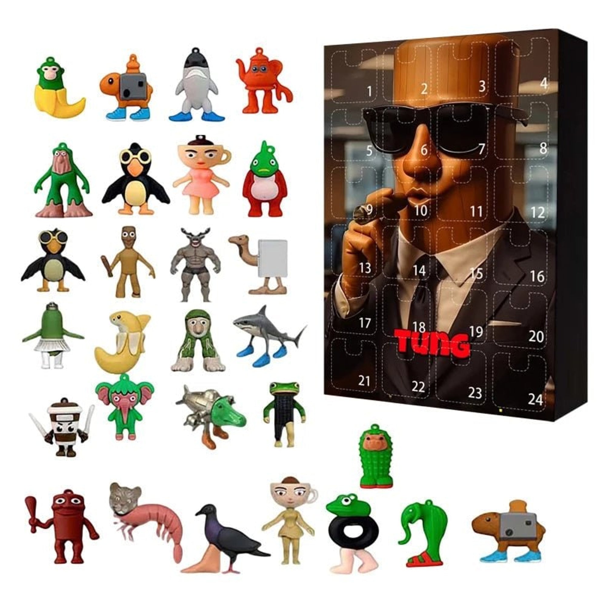 Brainrot-Inspired Advent Calendar With 24 Days Of Funny Holiday Surprises For Children - Image 6