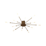 Burst Ceiling Light LED Ceiling Lights Modern Semi-Recessed Starburst Design For Bedroom - Image 21