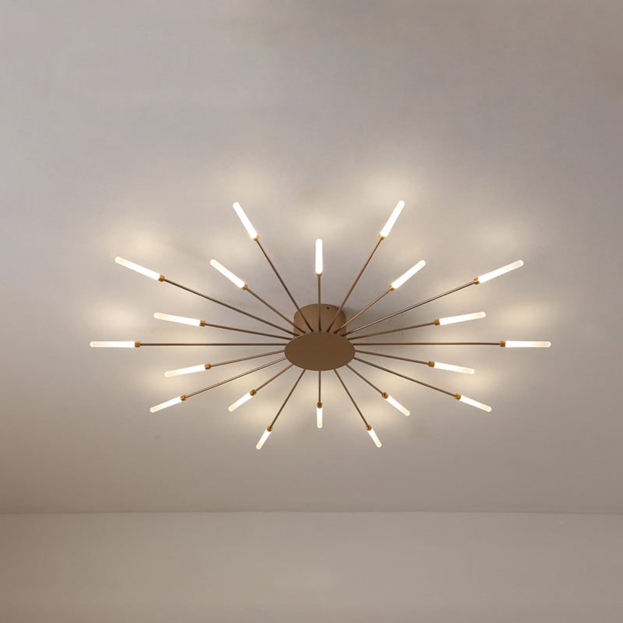 Burst Ceiling Light LED Ceiling Lights Modern Semi-Recessed Starburst Design For Bedroom - Image 12