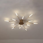 Burst Ceiling Light LED Ceiling Lights Modern Semi-Recessed Starburst Design For Bedroom - Image 15