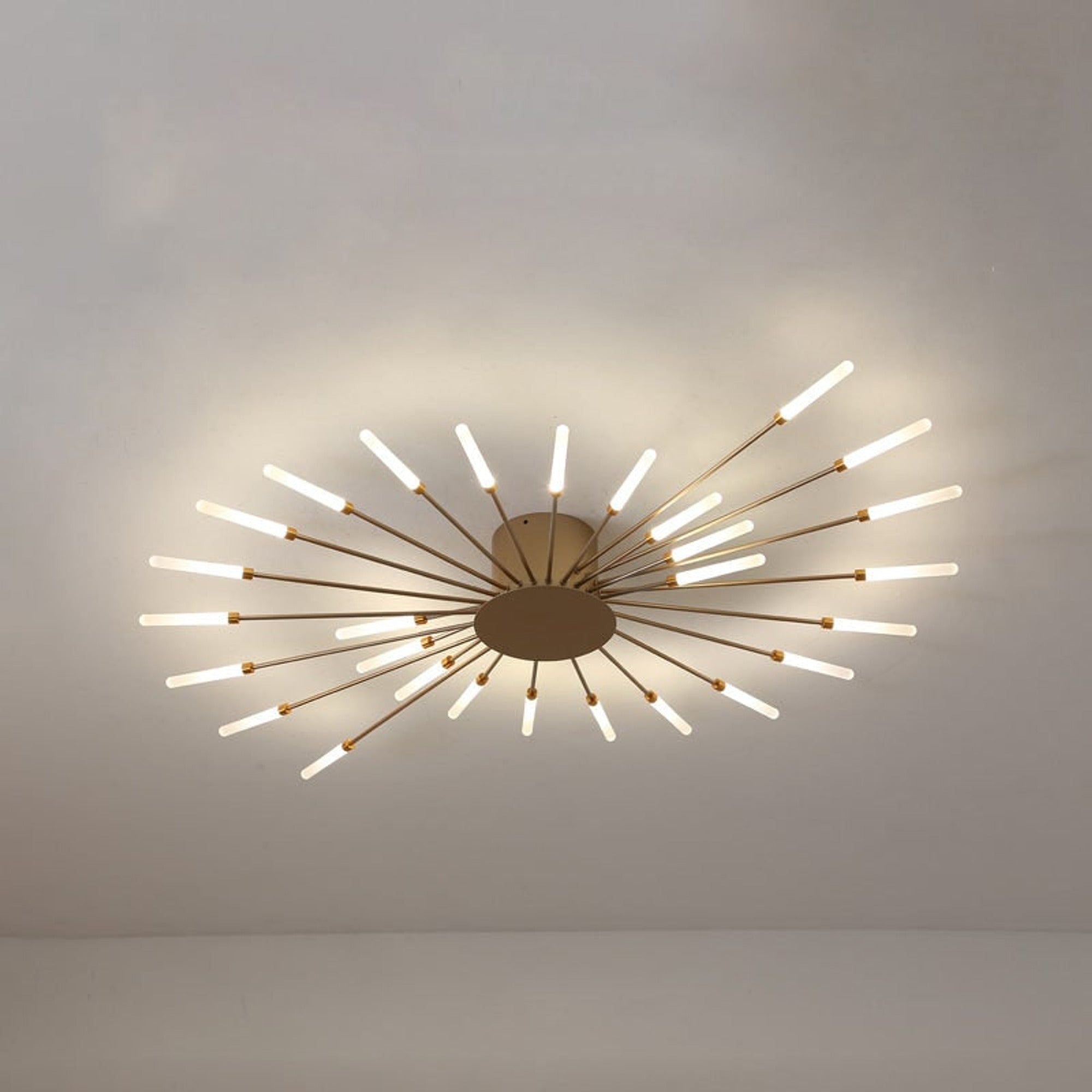 Burst Ceiling Light LED Ceiling Lights Modern Semi-Recessed Starburst Design For Bedroom - Image 5