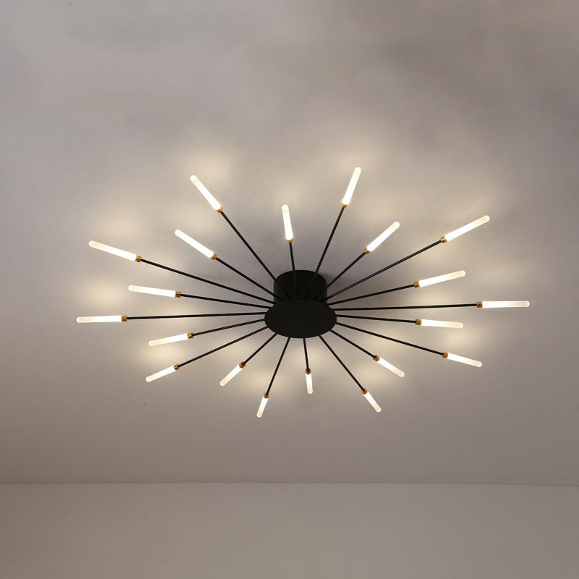 Burst Ceiling Light LED Ceiling Lights Modern Semi-Recessed Starburst Design For Bedroom - Image 10