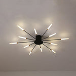 Burst Ceiling Light LED Ceiling Lights Modern Semi-Recessed Starburst Design For Bedroom - Image 7