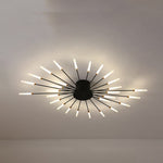 Burst Ceiling Light LED Modern Semi-Recessed Ceiling Fixture Starburst Design - Image 13