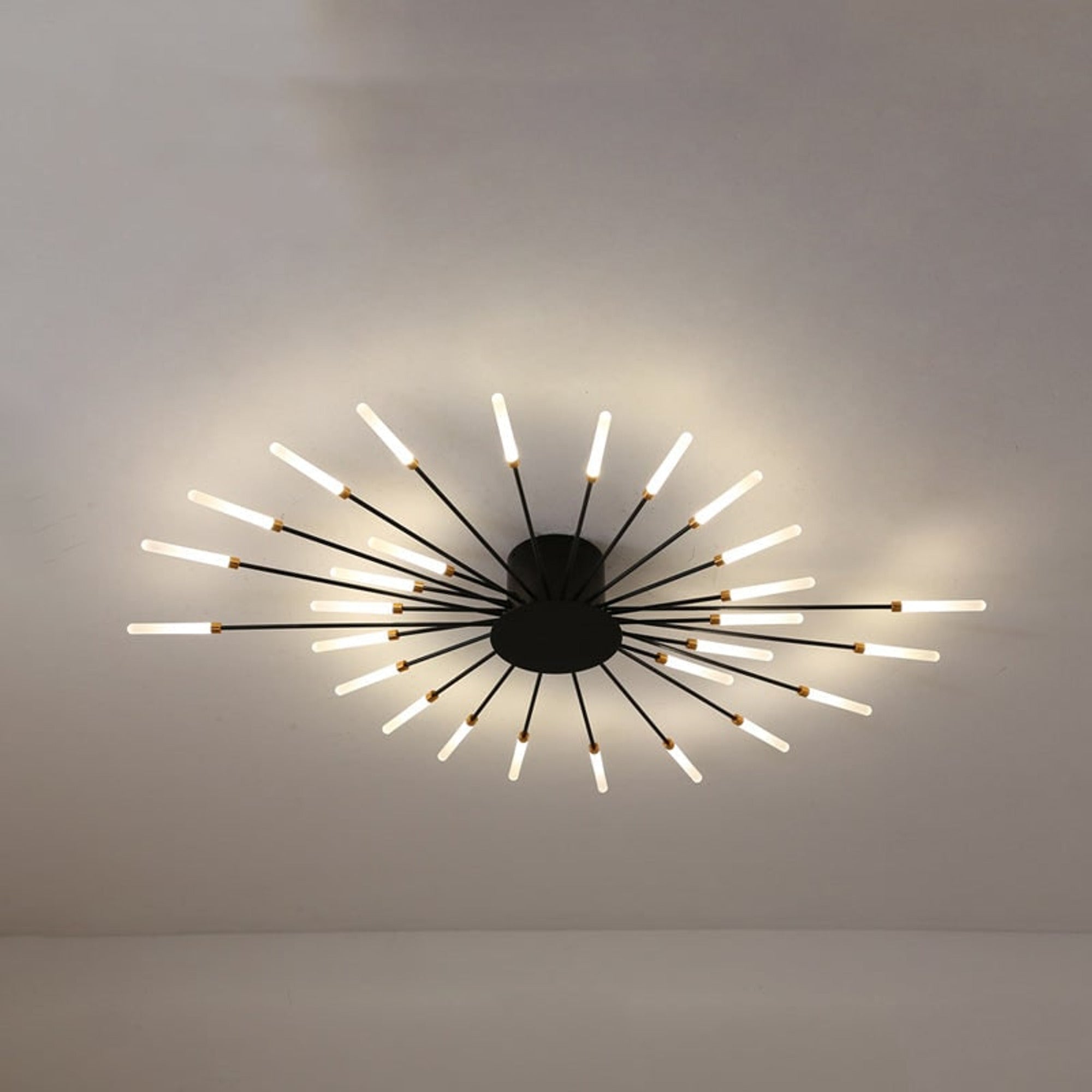 Burst Ceiling Light LED Modern Semi-Recessed Ceiling Fixture Starburst Design - Image 13
