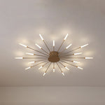 Burst Ceiling Light LED Modern Semi-Recessed Ceiling Fixture Starburst Design - Image 12