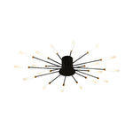 Burst Ceiling Light LED Modern Semi-Recessed Ceiling Fixture Starburst Design - Image 8